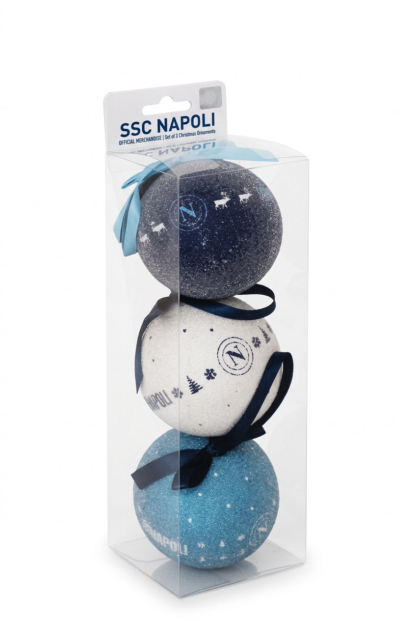 SET 3 PALLINE DI NATALE OFFICIAL SSC NAPOLI