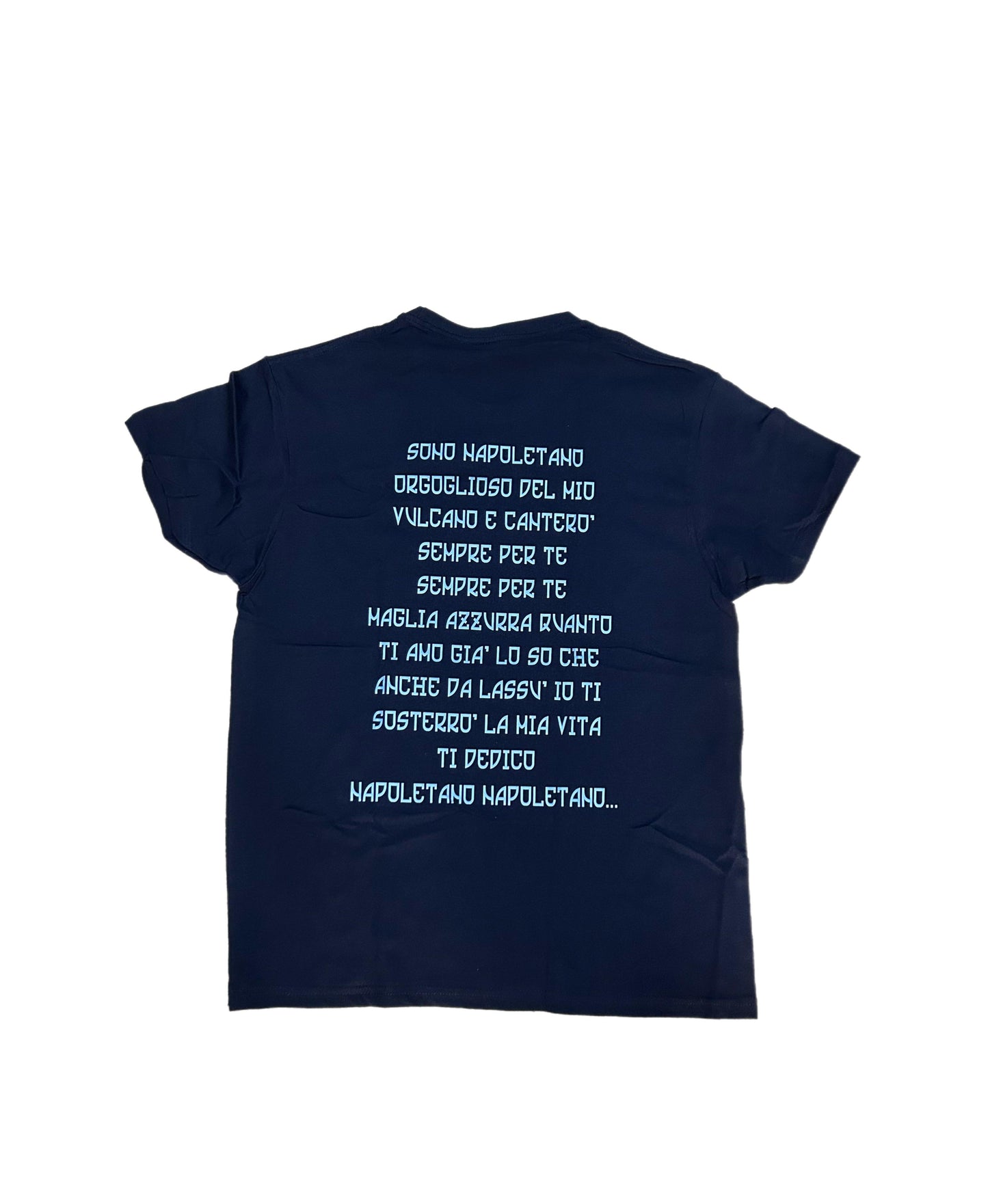 T-SHIRT NAPOLI CORO "ANEMA E CORE" BLU