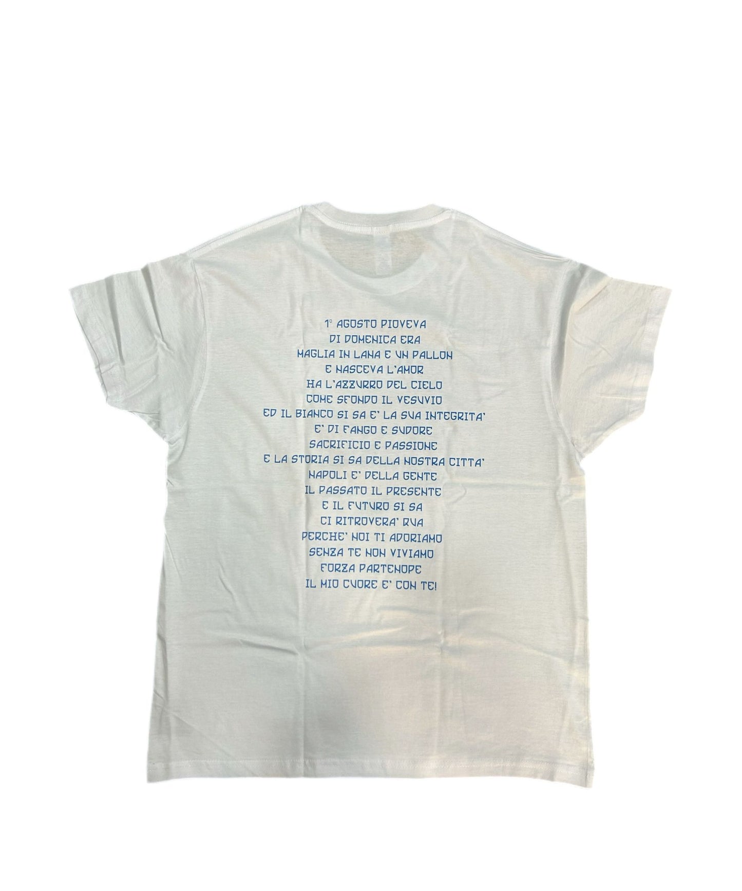 T-SHIRT NAPOLI CORO "ANEMA E CORE"BIANCA