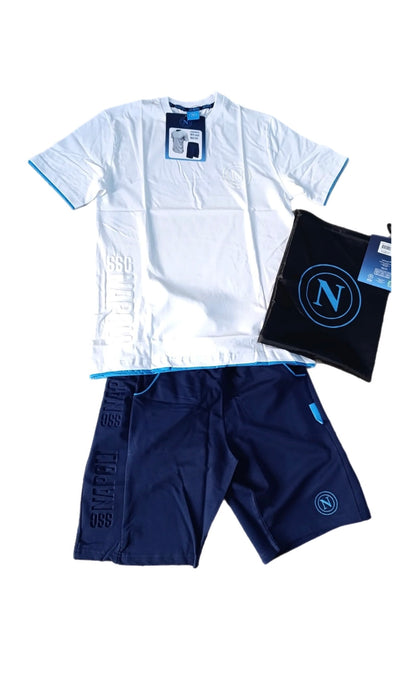 COMPLETO ESTIVO SSC NAPOLI ORIGINALE BIANCO