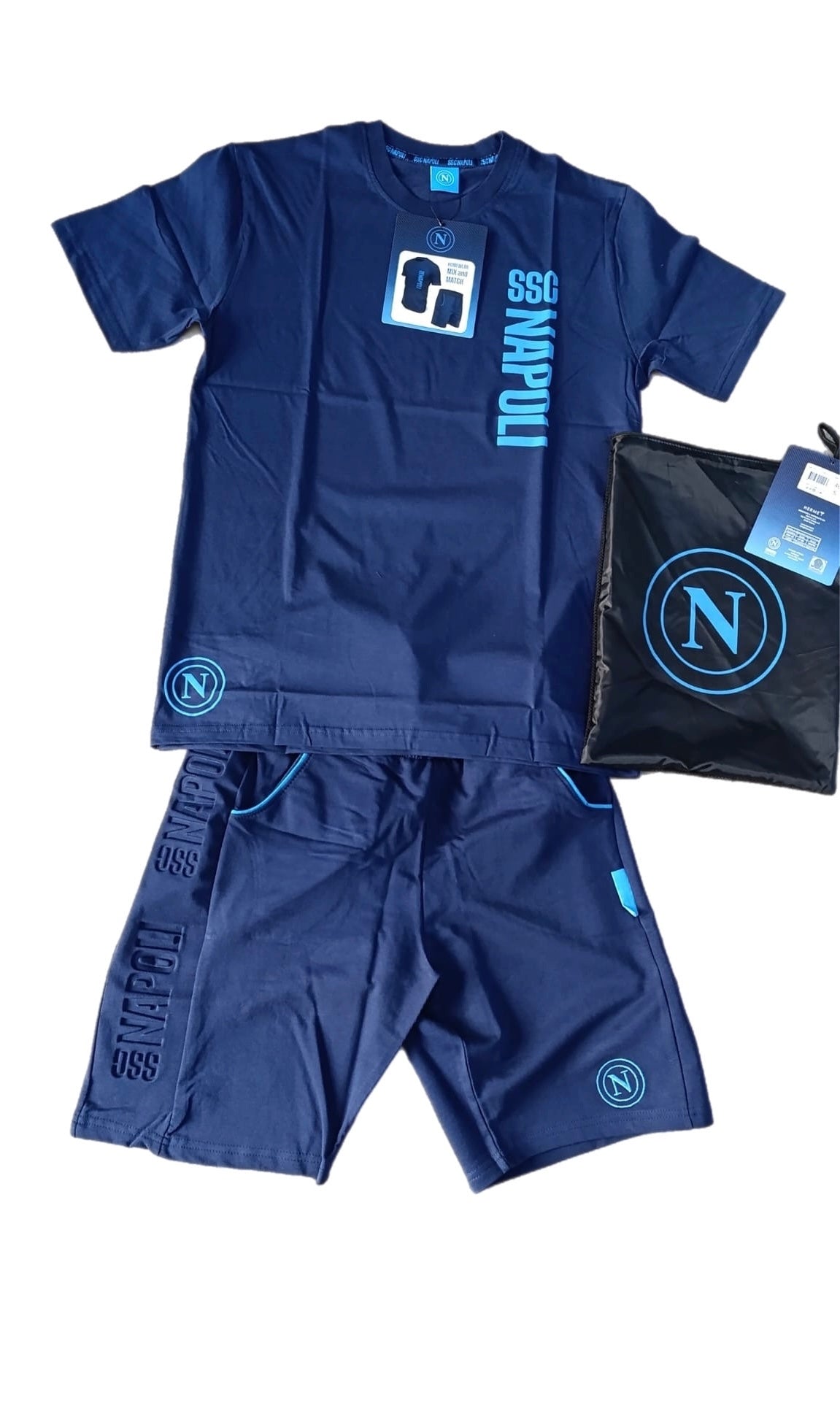 COMPLETO ESTIVO SSC NAPOLI ORIGINALE BLU
