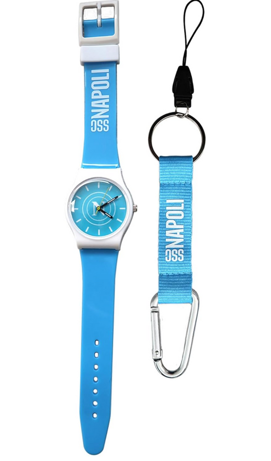 KIT OROLOGIO E PORTACHIAVI ORIGINALE SSC NAPOLI