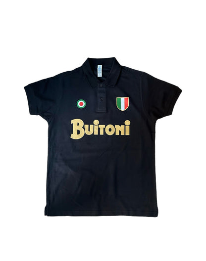 POLO BUITONI AZZURRA E NERA