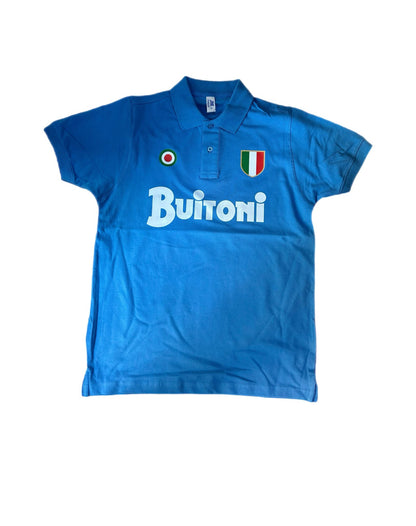 POLO BUITONI AZZURRA E NERA