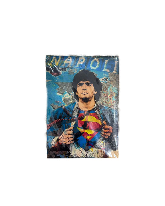 QUADRO MARADONA SUPER MAN
