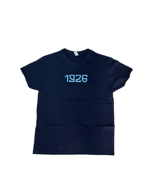 T-SHIRT NAPOLI CORO "ANEMA E CORE" BLU