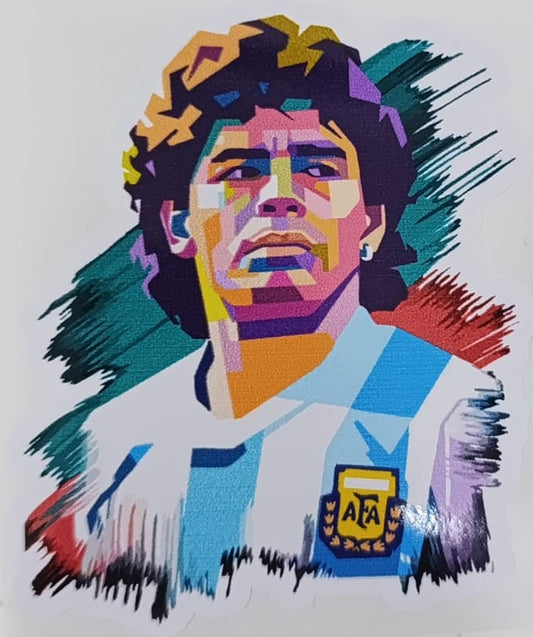 ADESIVO MARADONA ART