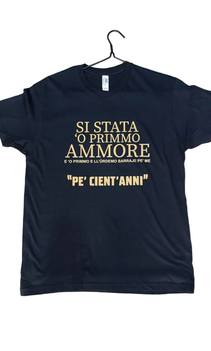 T-SHIRT “PE CIENT’ANNI” NERA