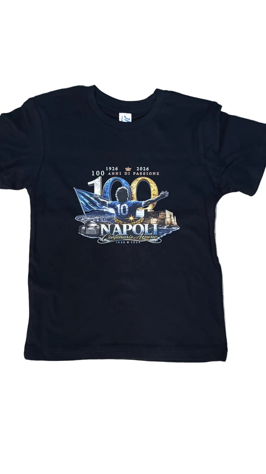 T-SHIRT CENTENARIO BAMBINO NERA