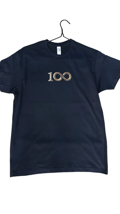 T-SHIRT 100 ANNI CORO NERA