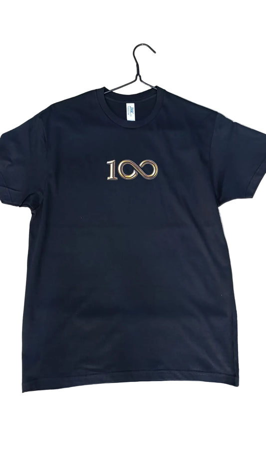 T-SHIRT 100 ANNI CORO NERA