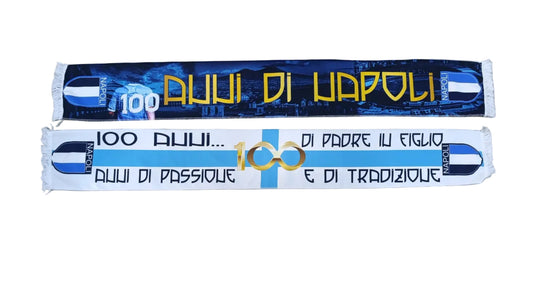 SCIARPA “100 ANNI DI NAPOLI” IN ACETATO