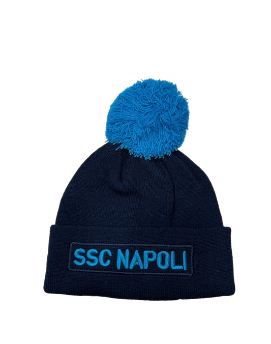 Berretto Lana Ssc Napoli con pon pon